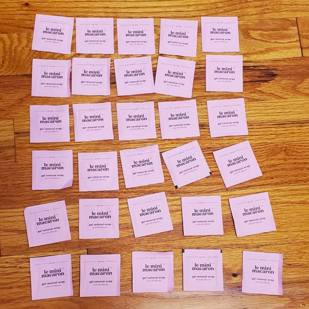 LOT of 30 Le Mini Macaron Gel Removal Wrap